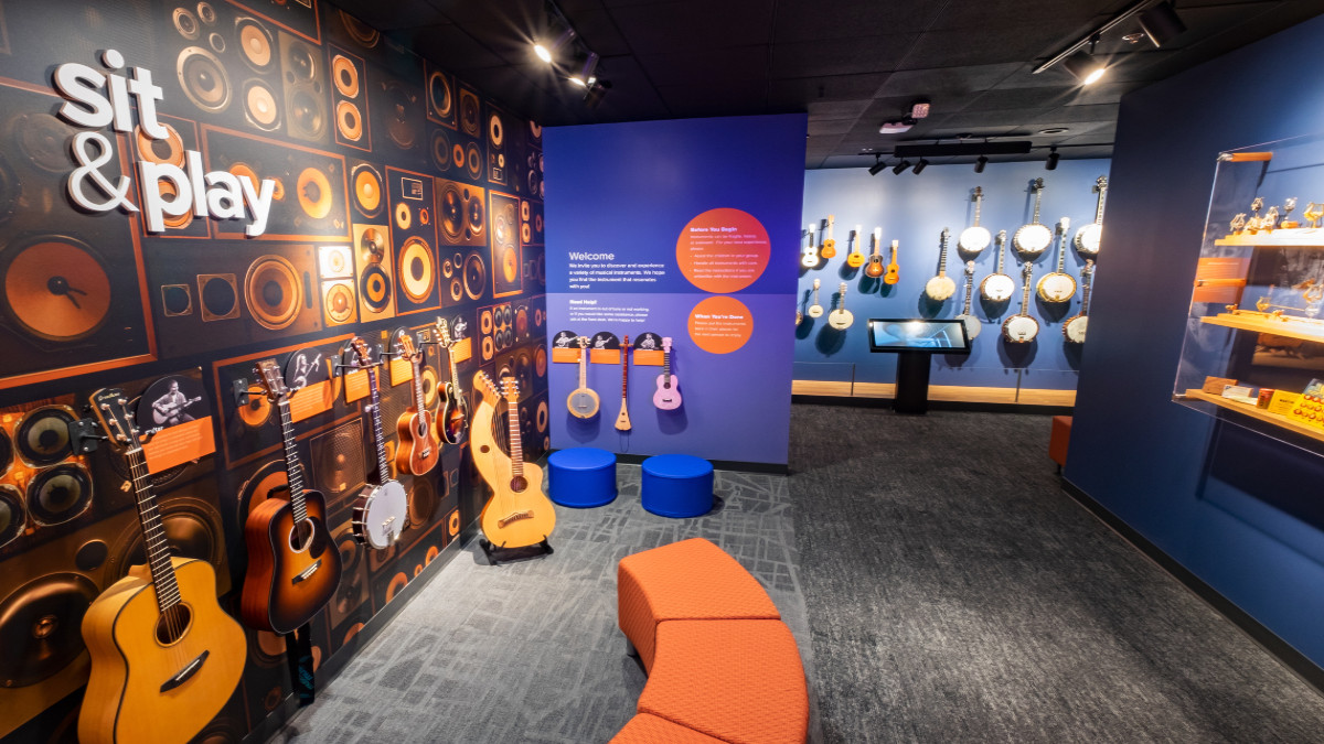 An image of Gallery 1 of the Museum of Making Music